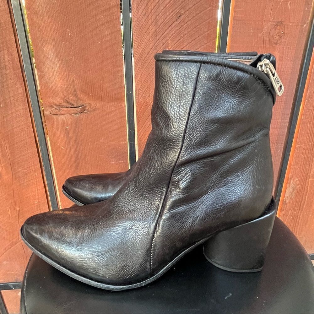 A.S.98 Earl Pointed Toe Western Boots size 38EU Black - Picture 4 of 9